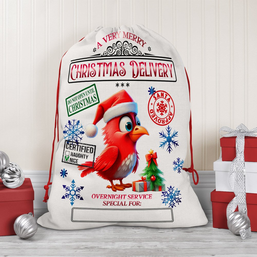 Personalized Santa Sack / Holiday Drawstring Bag - Image 10