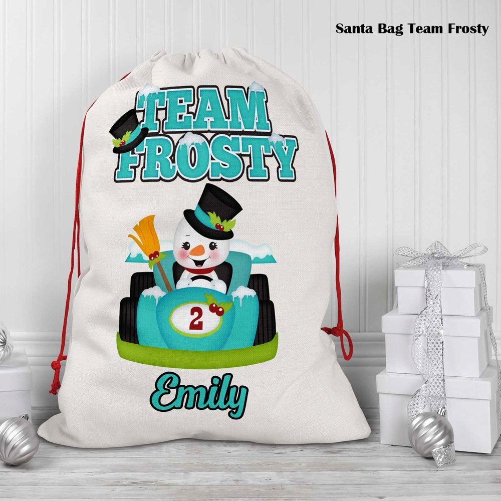 Personalized Santa Sack / Holiday Drawstring Bag - Image 16